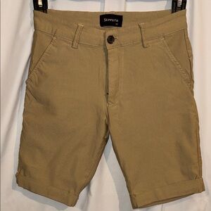 Skinny Size 28 Fit Tan Shorts